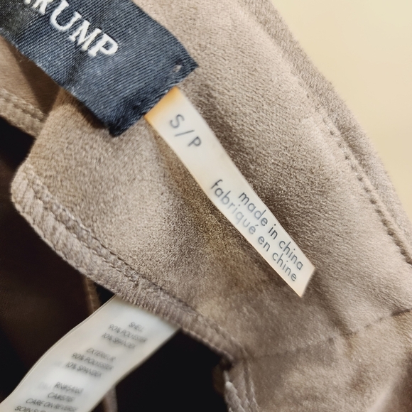 IVANKA TRUMP Women's Faux Suede Tan Pull On Slim Fit Strechy Pants Size S - Picture 5 of 11